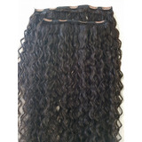 Aplique Tic Tac Cabelo Humano Cacheado 2telas 100grs 50cm 