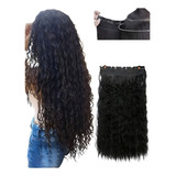 Aplique Tic Tac Cacheado Afro Bio Humano 60 Cm 150 Gramas 