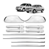 Apliques Cromo Maçaneta Retrovisor Friso 2011 Palio Lateral