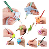 Apoio De Lápis Suporte Dedo Para Escrever Finger Grip 10 Pçs