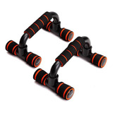 Apoio Flexão Fixo Musculação Braço Fit Exercícios Laranja