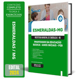 Apostila Professor Da Educação Básica Esmeraldas Mg - Peb