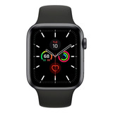 Apple Watch (gps) Series 5 Tela De 40mm Com Pulseira De Fluoroelastómero Cor Black Y Caixa Color Space Gray