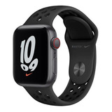 Apple Watch Nike Se (gps + Cellular, 40mm) - Pulseira Esportiva Nike Cinza-carvão/preto