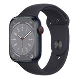 Apple Watch Series 8 Gps 41mm Caixa De Alumínio Meia-noite Cor Da Pulseira Meia-noite/padrão