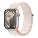 Apple Watch Series 9 Gps Caixa Estelar De Alumínio 41 Mm Pulseira Loop Esportiva Estelar