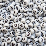 Aprox 4100 Miçangas Infantil Letras Atacado Redondo Alfabeto