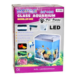 Aquario 20 Litros Vidro Hp-300 Branco Led 127v C/ Hopar