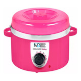 Aquecedor De Cera Quente Termocera 150g Sem Refil Pink Bivolt 110v/220v - Mega Bell