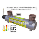 Aquecedor De Piscina 20.000lts Manual 8kw Compacto Leve