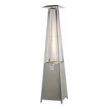 Aquecedor Externo Quartzo Piramide Aço Inox 2,20 M - Luxo Cor Prata 110v/220v