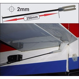 Arame Aço Com Rosca 2mm X 250mm +clevis-linkagem Aero- 2pçs