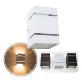Arandela 2 Focos E Frisos Aluminio Externa Parede Muro St327 Cor Branco 110v/220v (bivolt)