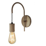 Arandela Abajur Luminária Parede Quarto Cama Moderno Bronze