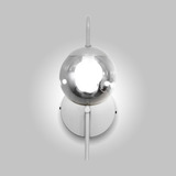 Arandela Branco Luminalux Alx0052 Colonial Globo Vidro 12cm