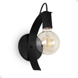 Arandela Ellos Spot Line 709/1 Preto Estilo Industrial Retr