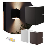 Arandela Led 5w 2 Fachos Dois Focos Externa Alumínio