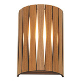 Arandela Luminária Decorativa Madeira Guarita Red Cor Freijó 110v/220v