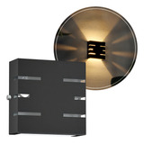 Arandela Slim 2 Fachos 6 Frisos Externo Muro Parede Mf101 Cor Preto 110v/220v