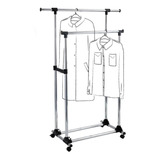 Arara Roupas Dupla Sapateira Cabideiro Inox Regulavel