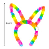 Arco Coelhinho Colorido Luzes Led Piscam Carnaval Fantasia Cor Colorido Com Led