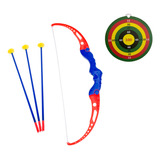 Arco E Flecha Infantil De Brinquedo Com 3 Flechas E Alvo