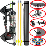 Arco E Flecha Juvenil Composto Besra 25 Lb Dual Cam