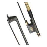Arco Fibra De Carbono Trançado Para Violino 4/4 Crina Preta