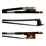 Arco Violino 4/4 Fibra Carbono Trançado Marrom Premium Top