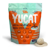 Areia De Gato Higiênica Biodegradável Mandioca Yucat Toh 4kg X 4kg De Peso Neto Y 4kg De Peso Por Unidade