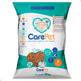 Areia Granulada De Madeira Carepet Premium Para Gatos 10kg