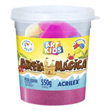 Areia Mágica Cinética Rosa 550g - Art Kids Acrilex