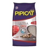 Areia Sanitária Pipicat Ultra Dry Grãos Ultrafino Kelco 12kg