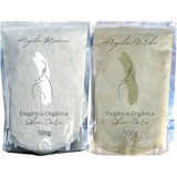Argila Branca 500gr + Verde 500gr Total 1kg De Argila Pura 