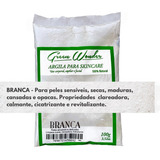 Argila Mascara Facial 100g,cor Verde, Branca, Preta, Amarela Tipos De Argila Dolomita 100g