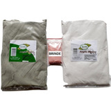 Argila Verde 1kg+argila Branca 1kg +brinde 50gr Arg Vermelha