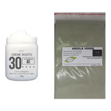 Argila Verde 500g E Creme Rugas Colágeno Vita E 30 Anos