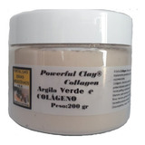 Argila Verde Com Colágeno Puro 200gr Tipo De Pele Todo Tipo De Piel