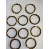 Argolas De Metal Amarelo Antigas De 5,5cm (10 Pçs)