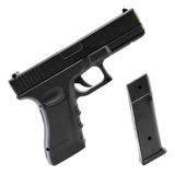 Arma Airsoft Pistola Full Metal Spring 6mm Glock Vigor V20