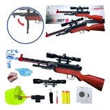 Arma Awp Espingarda Gel E Bbs 4 Em 1 Arminha Super Realista