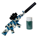 Arma Brinquedo Orbeez Rifle Akm Azul