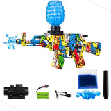 Arma De Brinquedo Ak-47 Lança Gel Metralhadora + Acessórios