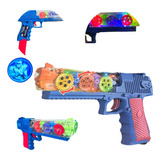 Arma De Brinquedo Infantil Glock Com Som E Luz Led 