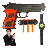 Arma De Brinquedo Pistola De Pressão Dardos Policia