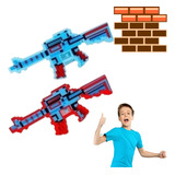 Arma Metralhadora Minecraft Brinquedo Menino Luz