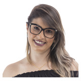 Armação De Oculos Cristal 3d Grande Resistente Leve Nf A15