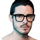 Armação Óculos De Grau Quadrada Masculino Feminino Geek #008