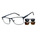 Armação Oculos Grau Sol Original M.thomaz Clip On Masculino