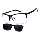 Armação Oculos Grau Solar Original Osônio Clip On Premium